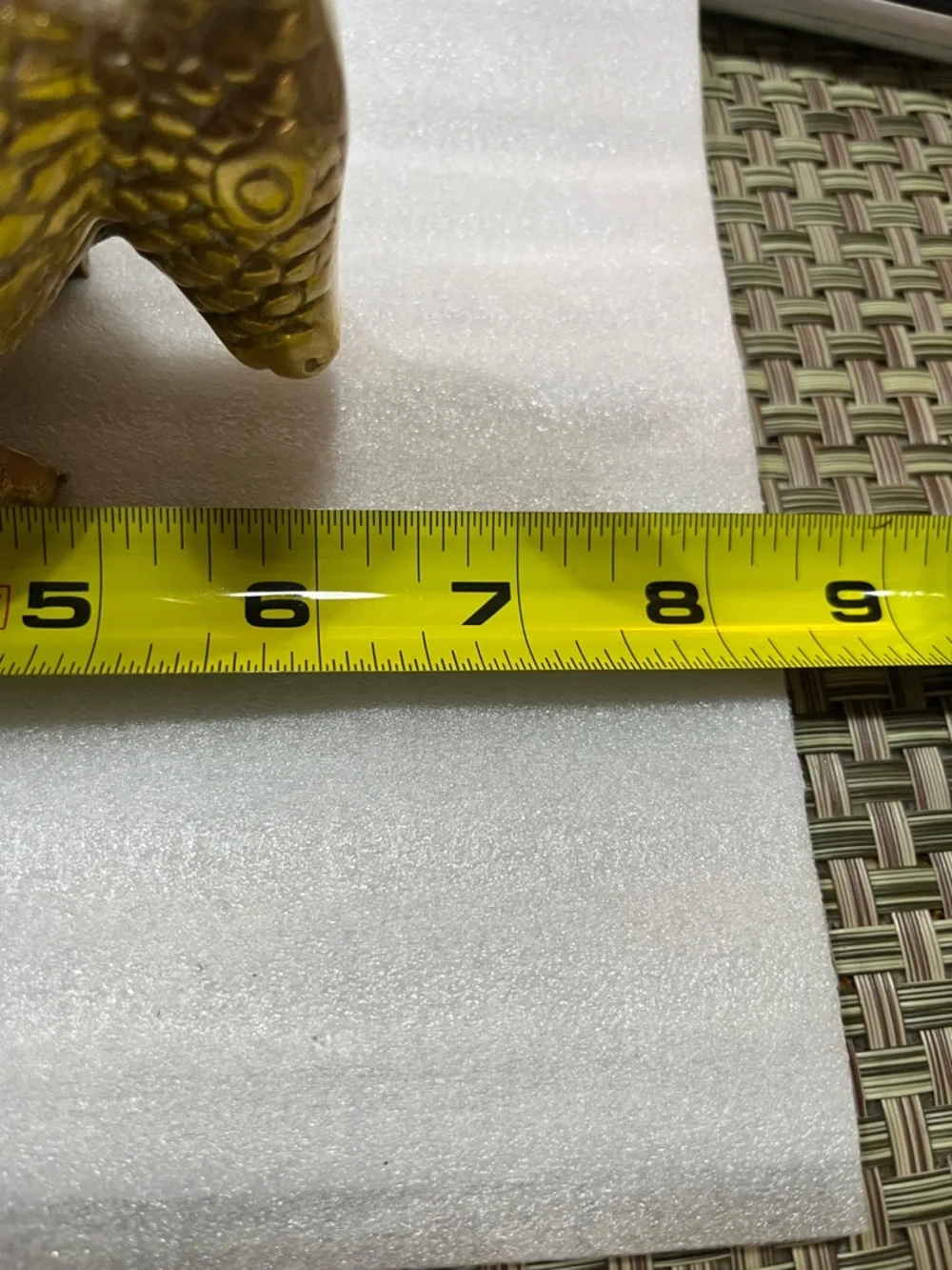 Brass Armadillo Figurine 2.5 lbs - Picture 6 of 7